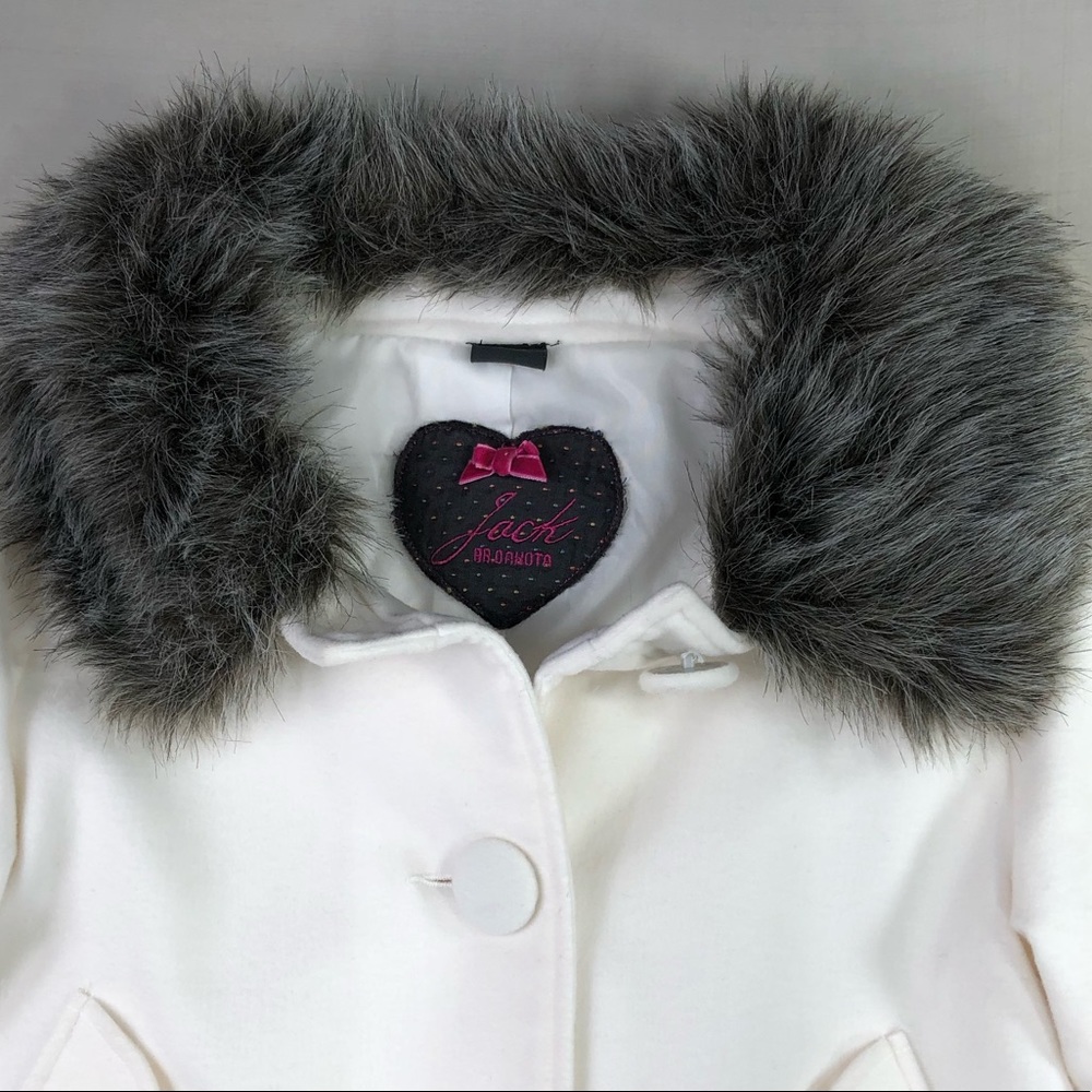 Jack By BB Dakota Fur Collar Girls Coat - Picture 6 of 6